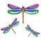 Dragonflies Wall Stencil | 2606 by Designer Stencils | Animal & Nature Stencils | Reusable Art Craft Stencils for Painting on Walls, Canvas, Wood | Reusable Plastic Paint Stencil for Home Makeover | Easy to Use & Clean Art Stencil